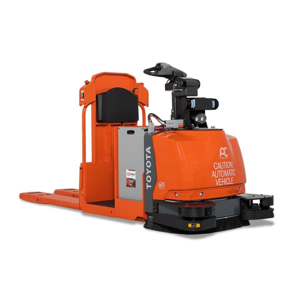 Featured image for “AUTOMATED GUIDED CENTER CONTROLLED PALLET JACK”
