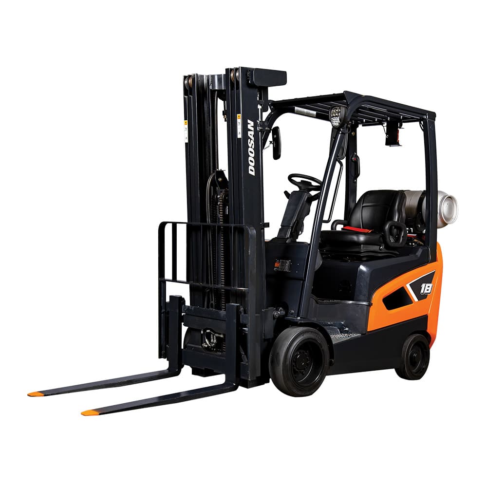 Featured image for “3-4K ENGINE POWERED CUSHION TIRE FORKLIFT”