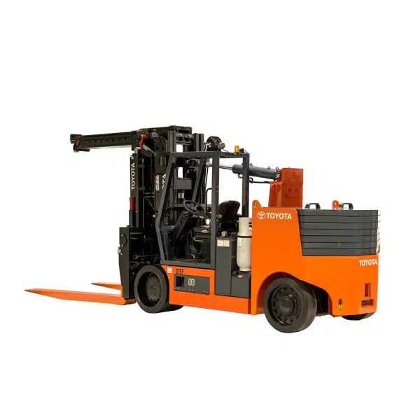 HIGH CAPACITY ADJUSTABLE WHEELBASE CUSHION TIRE FORKLIFT - Image 3