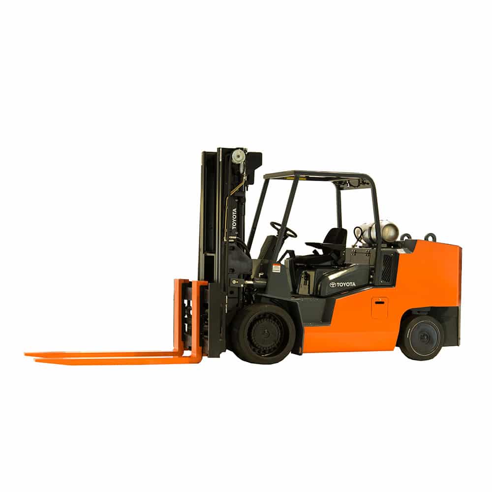 Featured image for “18-22K ENGINE POWERED CUSHION TIRE FORKLIFT”