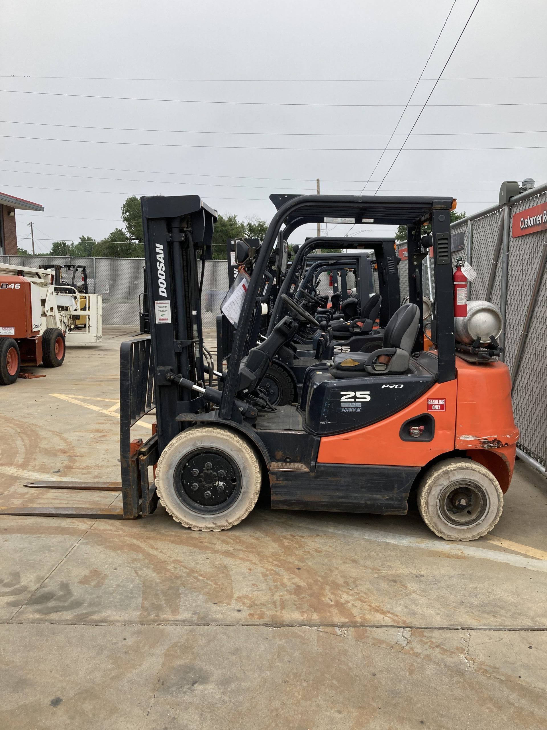 Featured image for “DOOSAN 5,000 LBS. CAPACITY PNEUMATIC TIRED FORKLIFT”