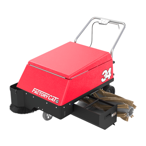34 WALK BEHIND FLOOR SWEEPER WITH 34" CLEANING PATH - Image 5