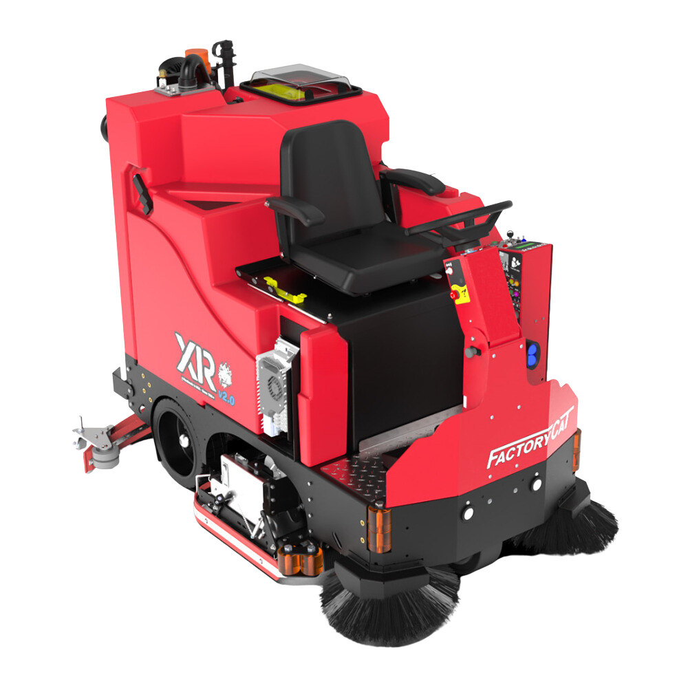Featured image for “XR V2.0 RIDE-ON FLOOR SWEEPER-SCRUBBER WITH 40″-46″ CLEANING PATH”