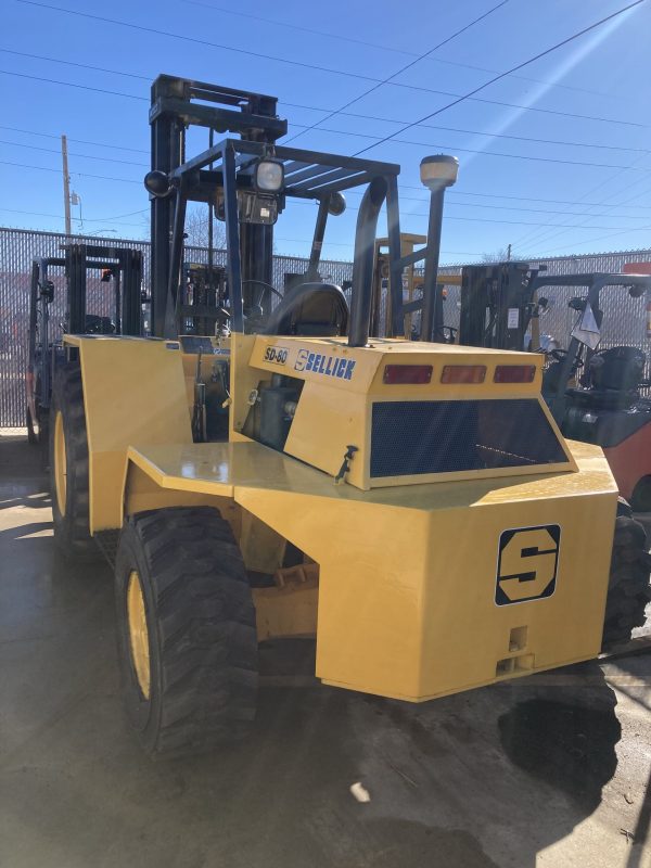 SELLICK 8,000 LBS. CAPACITY PNEUMATIC TIRED FORKLIFT - Image 5