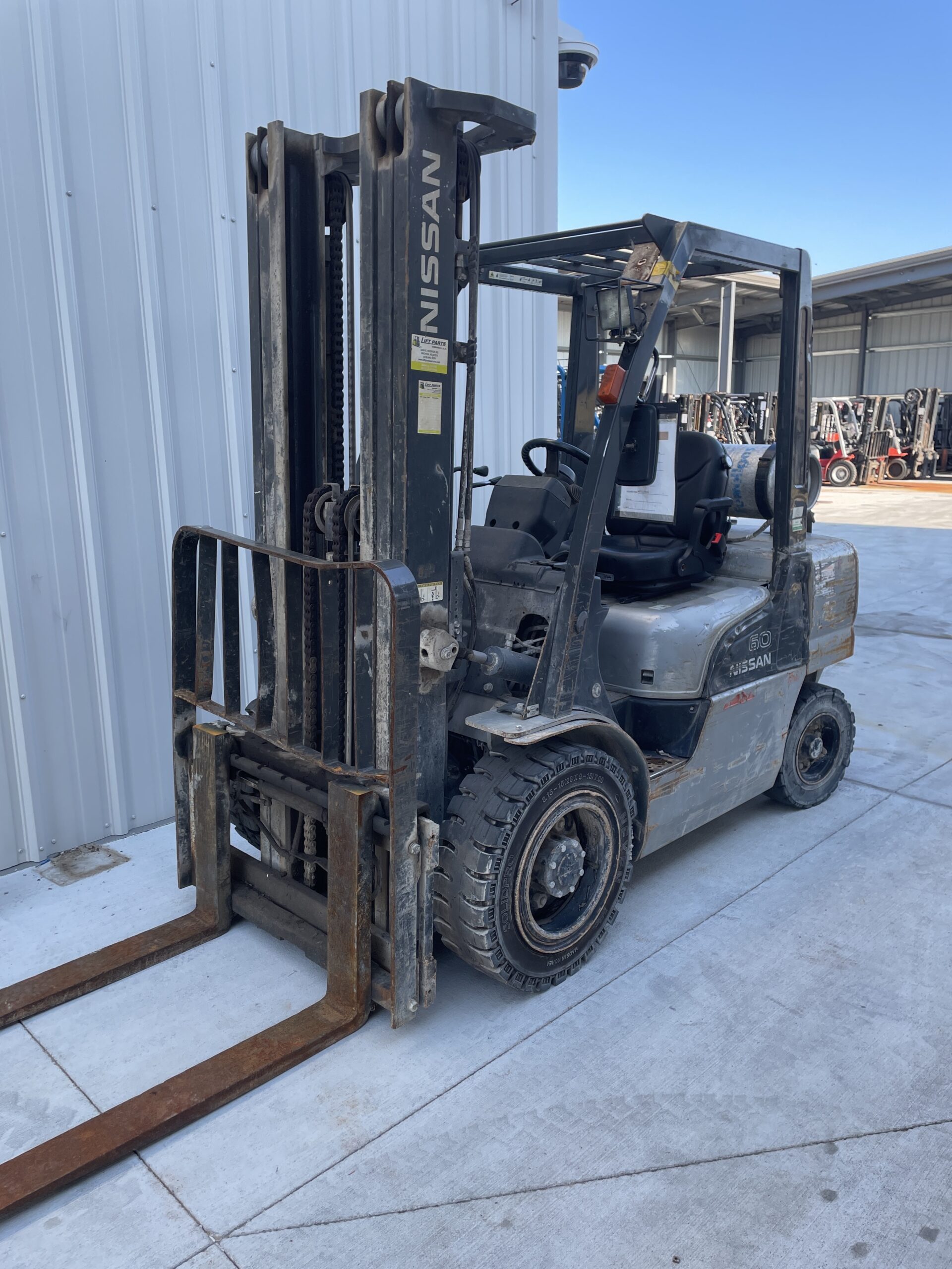 Featured image for “NISSAN 6,000 LBS. CAPACITY PNEUMATIC TIRED FORKLIFT”